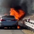 Zapalio se automobil na auto-putu "Miloš Veliki", nema povređenih