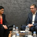 Vučić sa Martom Kos: "Hvala na podršci evropskom putu i razvoju Srbije" FOTO