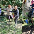 Članovi Zrenjaninskog kluba za stara i odrasla lica zasukali rukave i uredili dvorište: Jesen života spremna da dočeka sunčane…