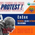 Na Gradskom trgu u Čačku sutra protest protiv iskopavanja litijuma, poznato ko će biti govornici