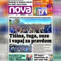 „Nova“ piše: Više od 100.000 ljudi na komemorativnom skupu u Novom Sadu