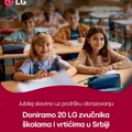 Kada slavimo zajedno: LG donira 20 Xboom party zvučnika obrazovnim ustanovama širom Srbije
