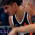 Povredio se Derek Vilis: Katastrofa za Partizan u 2. minutu sezone