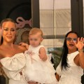 Mala Arija kao prava princeza! Baka Borka je dovela na 1. rođendan: Sa partnerom Fahrudinom stigla na slavlje - blista u belom…