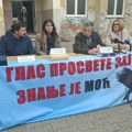 „Napad na Dejana Golubovića je napad na sve nas“: Poručeno sa skupa prosvetara u Zaječaru