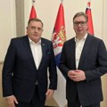 Vučić sa Dodikom o regionalnoj stabilnosti i saradnji Srbije i Republike Srpske