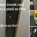 Ovaj dostavljač postao pravi hit na tik toku! Uplašio ga lift ali našao je način kako da preveze hranu! (video)