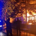 Ugašen veliki požar u dvorištu zgrade EPS u Novom Sadu, delovi grada bili bez struje