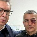 Predsednik Vučić obišao povređenog policajca