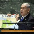 Netanjahu u Njujorku pokazivao kartu koja ilustruje “novu eru mira”, kritičari: Mapa "Velikog Izraela"