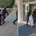 Pogledajte kako je izgledalo privođenje Petra Đurića: Specijalci ga uveli u zgradu MUP (Video)