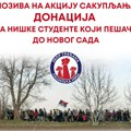 Збор грађана Палилула организује акцију прикупљања донација за нишке студенте који пешаче до Новог Сада