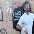 Obnovljen mural Novaku Đokoviću