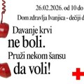 Redovna akcija dobrovoljnog davanja krvi 26. februara u Ivanjici