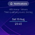 AEK – Dinamo odloženo za 19. avgust