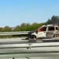 Zapalio se auto na auto-putu Miloš Veliki: Stvaraju se zastoji, sve se zadimilo