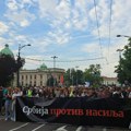 Danas deveti protest dela opozicije "Srbija protiv nasilja", okupljanje ispred Skupštine, a onda šetnja ovom trasom