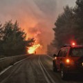 Požar bukti na miniranom području kod Bihaća: Vatrogasci ne mogu da priđu vatri