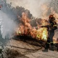 Gori Sveta Gora: Helikopteri s vodom u borbi sa snažnim vetrom, požar se približava manastiru