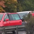 Sudarili se automobil i vozilo Hitne pomoći Ogromne gužve u od aerodroma u smeru ka gradu (VIDEO)