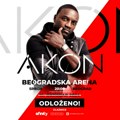 Odlaže se koncert legende hip-hop i r&b muzike, AKON-a, saopštili organizatori: Koncert zakazan za 16. oktobar odlaže se za…