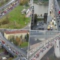 Jutarnji špic u Beogradu: Gužva na auto-putu i mostovima, kiša dodatno usporava saobraćaj