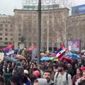 Protest studenata u blokadi i građana koji ih podržavaju, glavni program na Slaviji