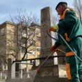 Šišanje živice, košenje i grabuljanje na Starom groblju
