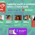 EXIT i UNICEF obeležavaju Svetski dan mentalnog zdravlja međunarodnim panelom „Živi uživo“