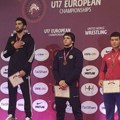 Bronzani Stevan Kojić: Mladi rvač iz Zrenjanina osvojio treće mesto na Evropskom šampionatu za kadete u Tirani (Foto)