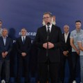 Vučić: Hvala košarkašima, svojim primerom ste ujedinili čitavu zemlju