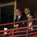 Aleksandar Vučić navija za Zvezdu u društvu Al Mubaraka