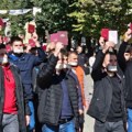 Protestna šetnja studenata u Severnoj Mitrovici