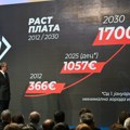 Vučić: „Prosečna plata u Srbiji 2030. biće 1.320 evra, a penzija 750 evra“