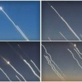 Nebo puno raketa koje jure ka Izraelu: Neverovatan snimak iranskog napada zabeležen iz aviona (Video)