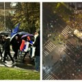 Protest opozicije Blokiran saobraćaj u centru Beograda