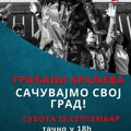 Protest u Kraljevu: Sačuvajmo svoj grad