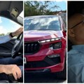 Put kao pista, škoda klizi, još kad stigne "Karađorđe"... Lider SNS Vučević seo za volan, pa pravac Topola: Milina je putovati…