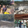 (Video/foto) Ministarka Pavkov u Deliblatskoj peščari: Nadljudski napori se ulažu u gašenje požara, za nedelju dana plan…