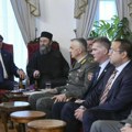 Ministar Gašić sa članovima Generalštaba na Hilandaru, prvi ministar odbrane u poseti ovoj svetinji