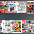 Naslovne strane današnjih novina: Prelistavanje štampe za subotu, 16. mart 2024. godine