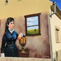 Srpska Crnja: Mural književnici Dragi Gavrilović (foto)