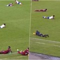 Hitno svi lezite na teren?! Scena koju nikada niste videli: Polegali igrači, sudije... A, nikakav rat nije u pitanju!