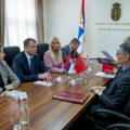 Slobodan Cvetković sa ambasadorom Kraljevine Maroko u Srbiji Mohamedom Aminom Belhažom: Inteniziviranje privredne saradnje