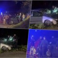 Prvi snimak stravične saobraćajke kod Beočina Vatrogasci seku automobile, vozila zgužvana - ima više povređenih (video)