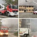 Прве слике и снимци стравичног пожара у Нишу: Дим прекрио све, ватрогасци се боре са пламеном
