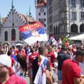 Tuča srpskih navijača i nemačke policije u Minhenu pred utakmicu Danska - Srbija