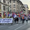 Simpatizeri i članovi SNS šetali kroz centar Leskovca protiv blokada