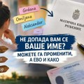 Ne dopada vam se vaše ime? Možete ga promeniti, a evo i kako