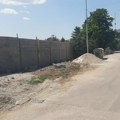 Izgradnja zida u Kozaračkoj ulici pri kraju